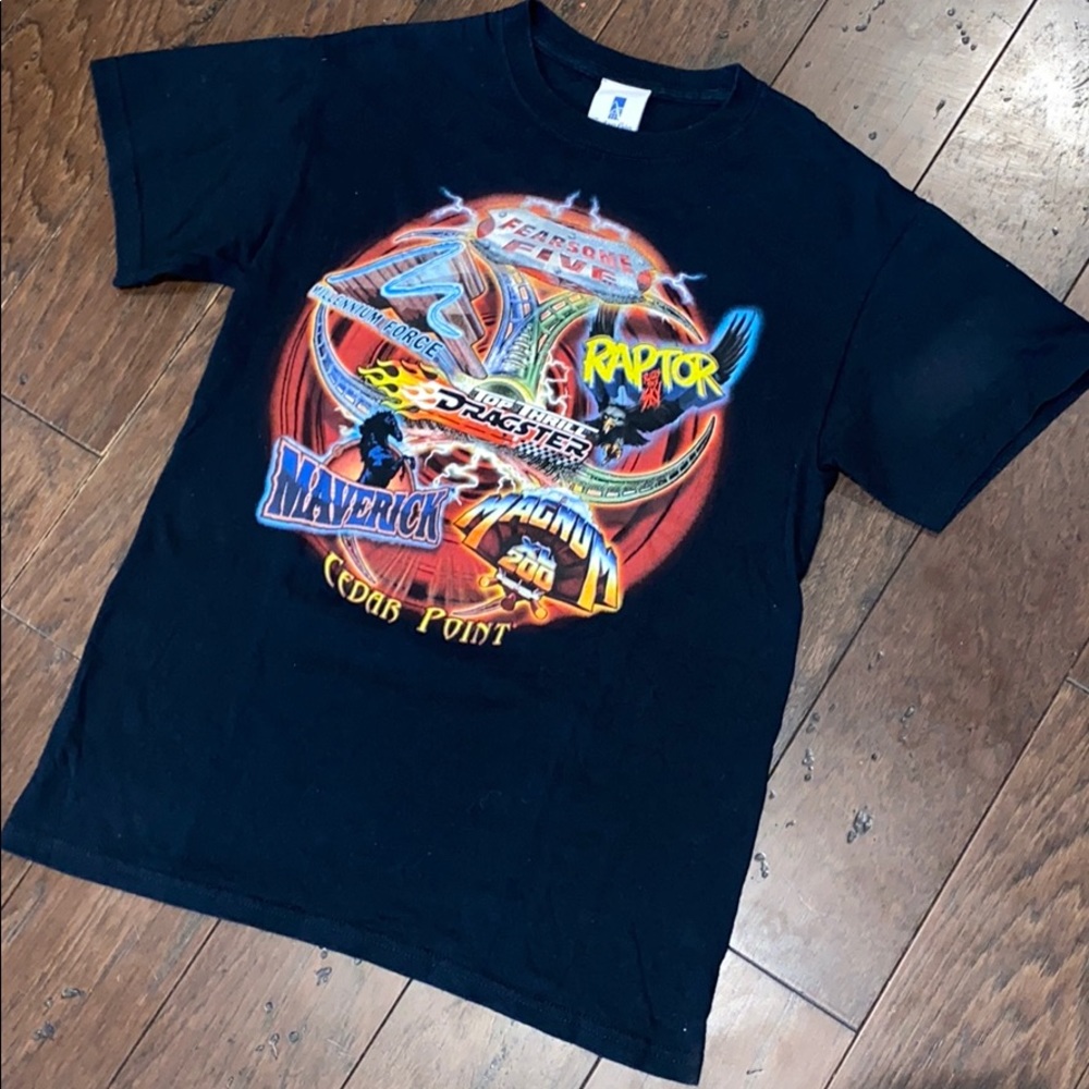 Vintage Cedar Point Fearsome Five Lightning Tee